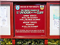 Notice Board, St Saviour on the Cliff, Shanklin