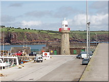 S6900 : Lighthouse at Dunmore Harbour by David Hawgood