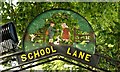 School Lane sign, Broughshane