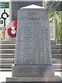 A more recent memorial to the dead in front of the War Memorial