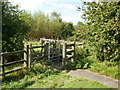 SP0393 : Fence on path  from Tanhouse  Avenue, Newton by Jaggery