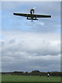 SJ3565 : Yak 50 landing at Hawarden Airport by John S Turner