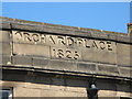 NY9364 : Date stone(s) on building in Orchard Place by Mike Quinn
