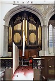 TQ3381 : St Andrew Undershaft, St Mary Axe, EC2 - Organ by John Salmon