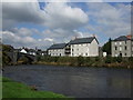 Buildings in Llanrwst alongside Pont Fawr