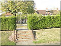 Looking from the top entrance at Paulsgrove Primary out onto Allaway Avenue