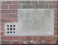 Commemorative Plaque, St. John the Baptist Church, Lee, Buckinghamshire