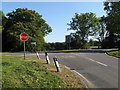 Road signs at the SE end of Rowhook Road