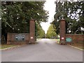 The entrance to Brickendon Grange Golf Course