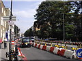 Roadworks in Fulham Road