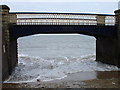 Footbridge on Filey promenade