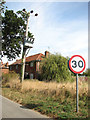 Transformer supplying cottages in Buckenham Road