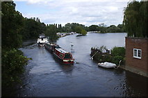 SU4996 : R Thames floods from Abingdon Bridge by Adrian Allsop