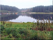 SS6441 : Wistlandpound Reservoir from the south bank by Barrie Cann