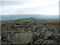 SO3096 : View south west from Corndon Hill south cairn by Jeremy Bolwell