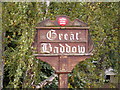 Great Baddow Village Sign