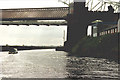 Approaching the Widnes - Runcorn Bridges on the Manchester Ship Canal