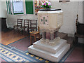 St Mary Magdalene, Wandsworth Common: font