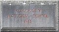 G8434 : Plaque, Kilcoosey School by Kenneth  Allen
