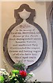 St John the Baptist, Clayton, Sussex - Wall monument