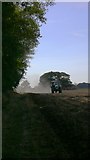 SU7203 : Tractor at work on Hayling Island by Shazz