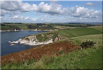 SX6146 : Fernycombe Point and the Erme estuary by Derek Harper