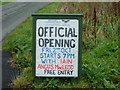 Minginish Community Hall official opening notice