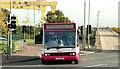 J3574 : Eastside park and ride bus, Belfast by Albert Bridge