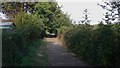 Footpath on Hayling Island behind Kings Road