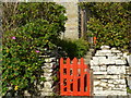 ND4586 : Red gate at Windwick by sylvia duckworth