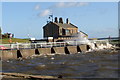 Rough sea at Broughty Ferry Harbour