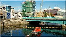 J3474 : Boom, River Lagan, Belfast (2) by Albert Bridge
