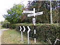 TG0524 : Roadsign on Reepham Road by Geographer