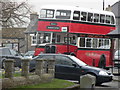 NY9425 : Vintage bus in Middleton-in-Teesdale by malcolm tebbit