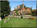 Church cottages from the churchyard