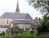 J4844 : St Patrick's Roman Catholic Church from the graveyard of the First Presbyterian Church by Eric Jones