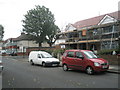 Scaffolding on house in Knowsley Avenue