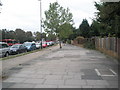 Wide pavement in the Uxbridge Road