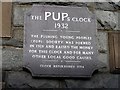 Inscription stone, PUPs Clock