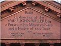 NY7708 : Inscription, Market Hall by Kenneth  Allen