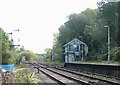 Brundall railway station - view SE along the railway line