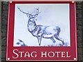 Sign for the Stag Hotel