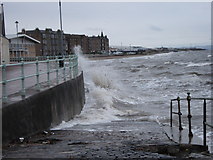 NT3074 : Rough seas at the mouth of the Figgate Burn by Alison Campbell