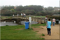 SY3693 : Footbridge Over River Char, Charmouth by Pierre Terre