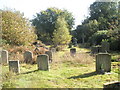 Gravestones in the churchyard at St Mary Magdalene