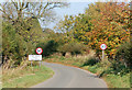 Approaching Hunningham on the lane from Offchurch