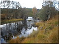 NH2108 : River Loyne by bridge on A87 in Autumn by Sarah McGuire