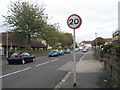 Looking eastwards along Wyllie Road