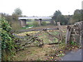 Railway bridge crossing river