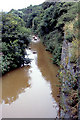 Turbid stream flowing into Skinningrove from Loftus